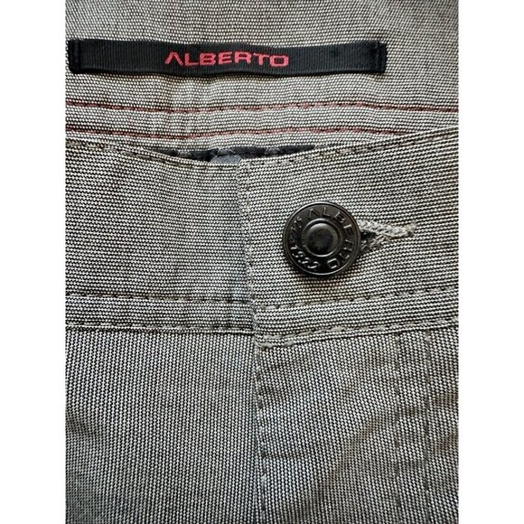 Alberto Ceramica Pants Mens 32x34 Gray‎ Straight Leg Modern Fit Performance - Picture 4 of 14